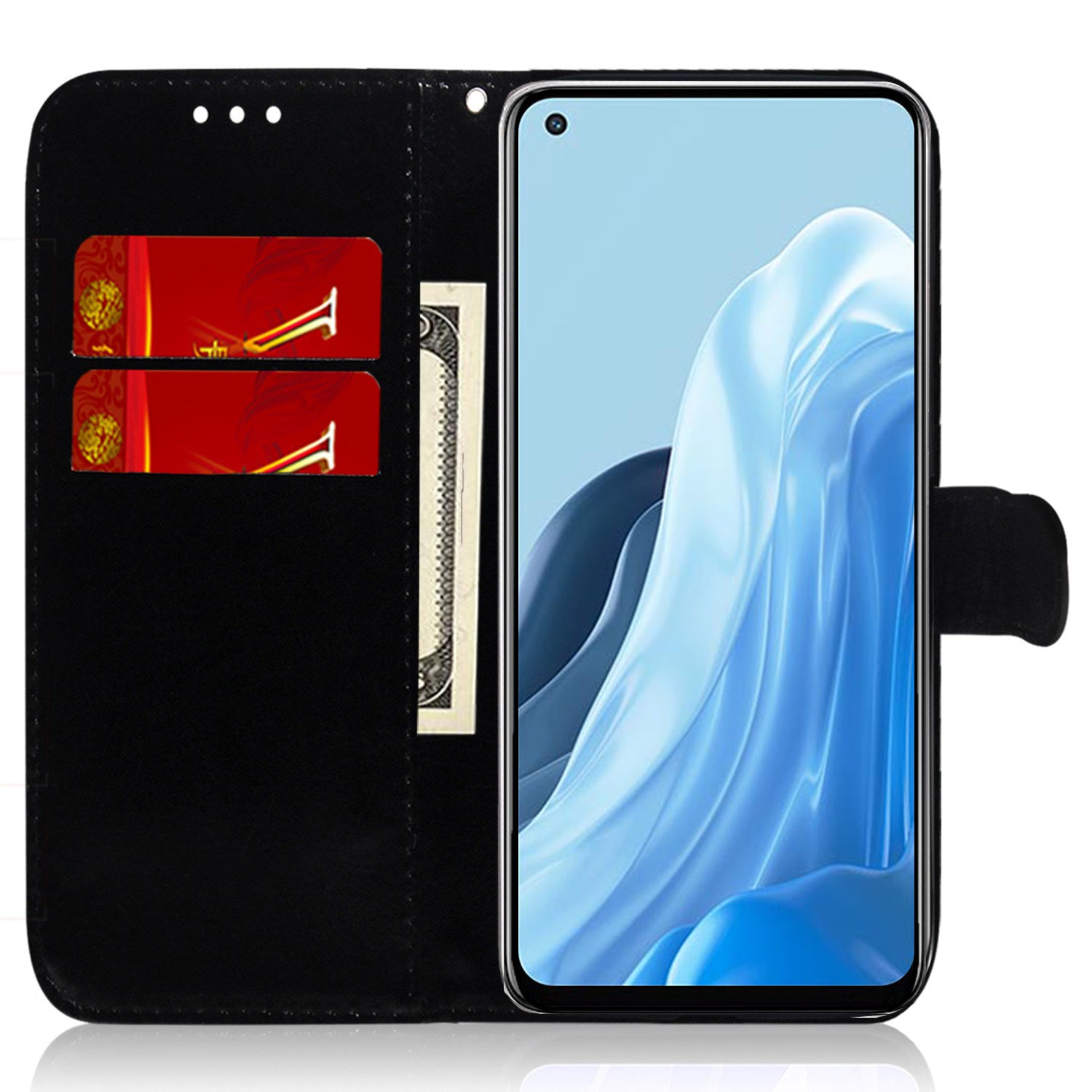 For Oppo A58 5G PU Leather Dazzling Flower Pattern Wallet Case Viewing Stand Magnetic Closure Protective Flip Phone Cover with Strap For Oppo A58 5G PU Leather Dazzling Flower Pattern Wallet Case Viewing Stand Magnetic Closure Protective Flip Phone Cover with Strap